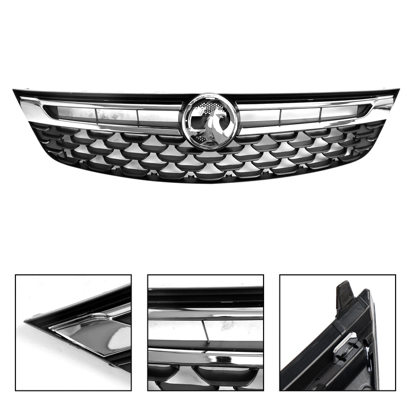 Svart Krom Front Bumper Grill för Opel Astra K 2015-2019 Facelift