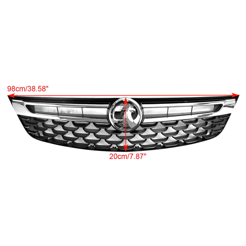 Svart Krom Front Bumper Grill för Opel Astra K 2015-2019 Facelift