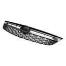 Parrilla de parachoques delantero cromada negra para Opel Astra K 2015-2019 Facelift