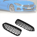 BMW G29 Z4 2019–2023 Diamante, preto brilhante, grade de rim dianteiro