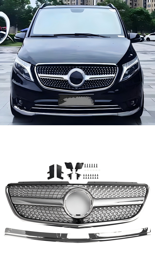 Mercedes VitoW447 2015-2019 GT Stlye Diamond mřížka předního nárazníku