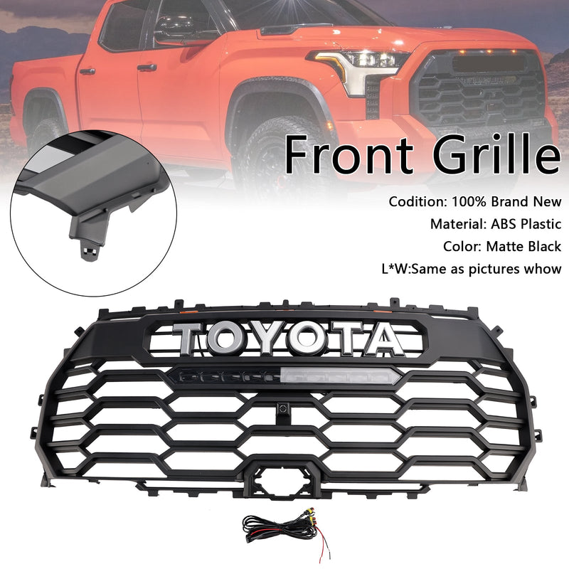 2022-2025 Toyota Tundra TRD PRO Mattschwarzer Frontgrill mit Kameraloch 53101-0C220 53101-0C220