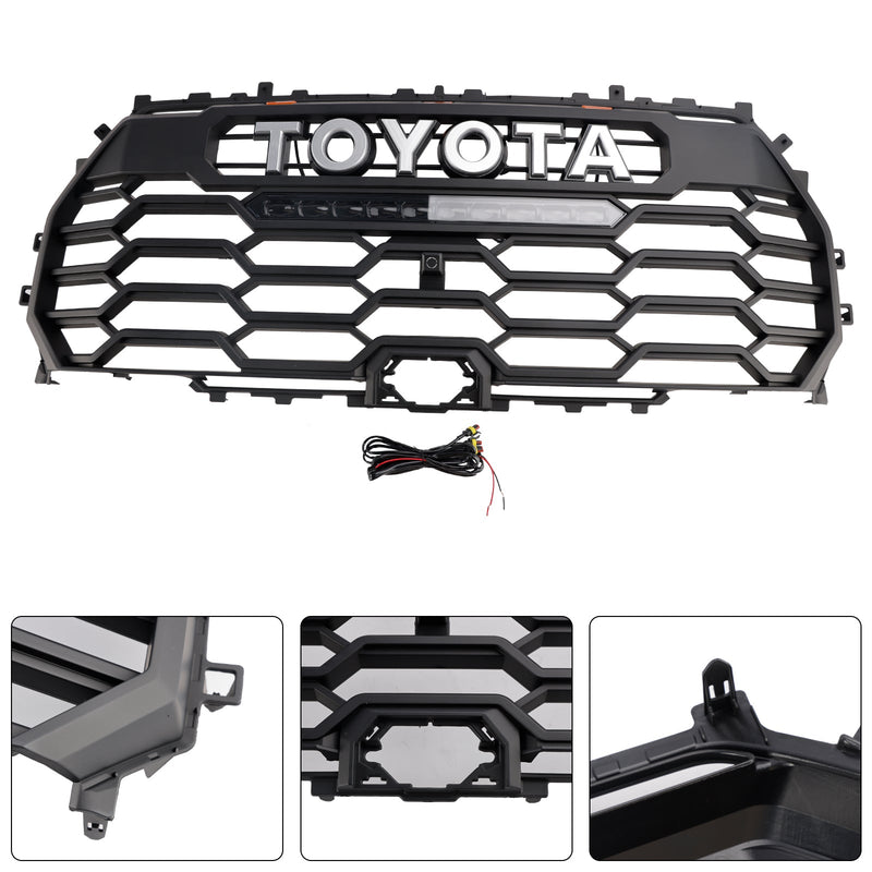 2022-2025 Toyota Tundra TRD PRO Mattschwarzer Frontgrill mit Kameraloch 53101-0C220 53101-0C220