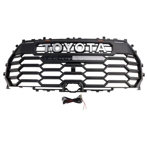 2022-2025 Toyota Tundra Trd Pro Matt Black Front Grill com orifício da câmera 53101-0C220 53101-0C220