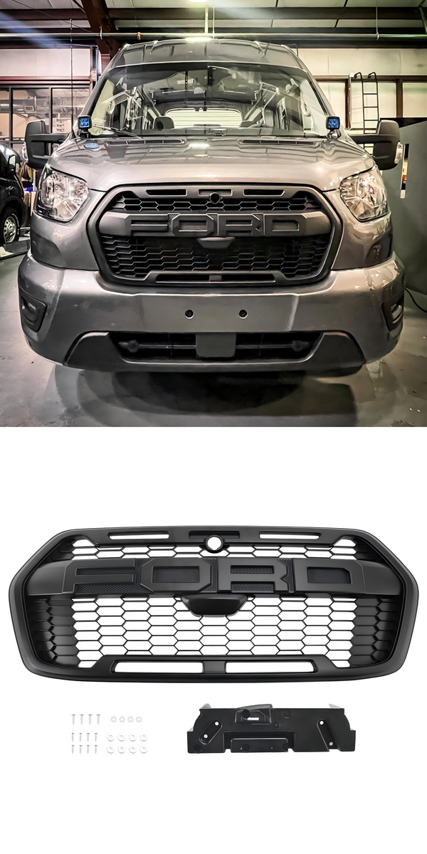 Mřížka předního nárazníku Ford Transit MK8 Trail Raptor Style pasuje od roku 2019, číslo dílu 2467809