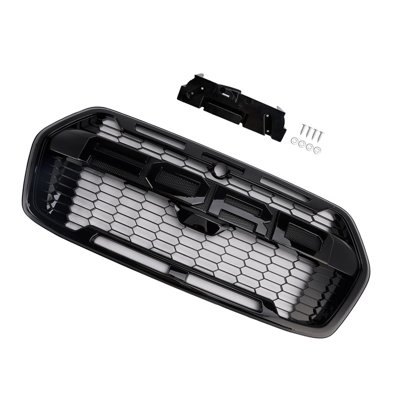 Kühlergrill für Ford Transit ab Baujahr 05.2019 Raptor Look Frontgitter Hochwertiger ABS-Kunststoff Glanzschwarz