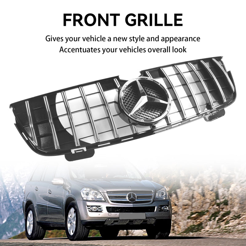 GT frontgrill til Mercedes Benz GL-Klasse X164 2007-2009, krom