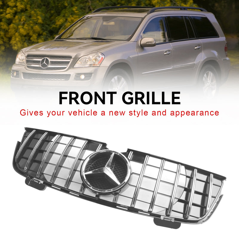 GT frontgrill til Mercedes Benz GL-Klasse X164 2007-2009, krom