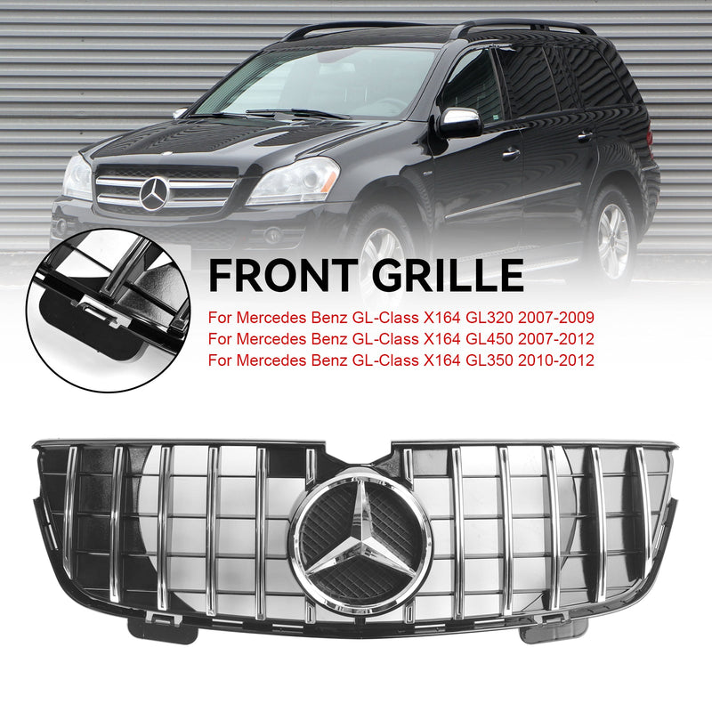 GT frontgrill til Mercedes Benz GL-Klasse X164 2007-2009, krom