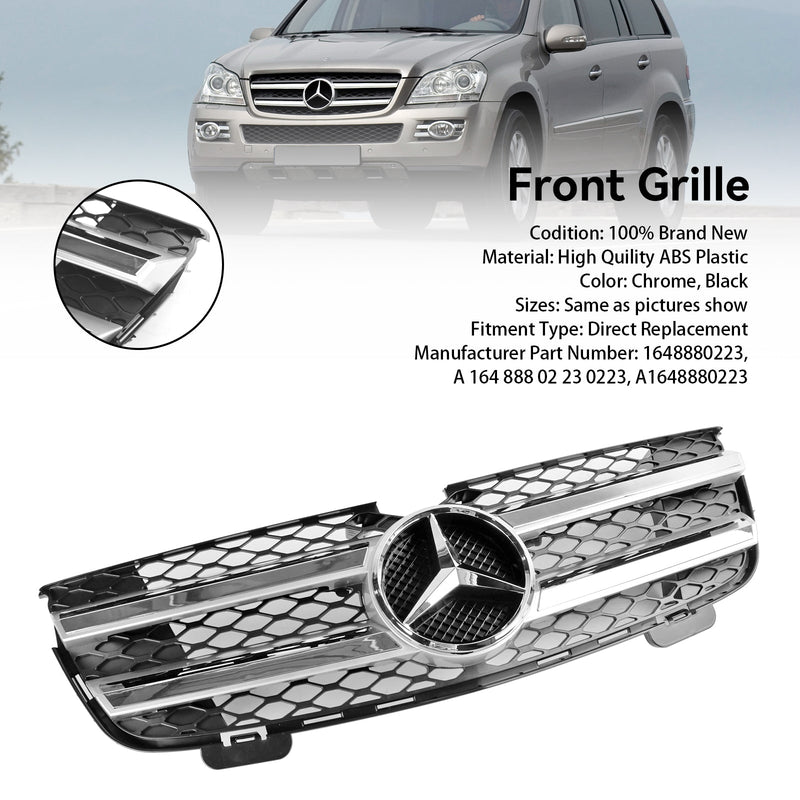 2010-2012 Mercedes Benz GL-klasse X164 GL350 frontgrill krom