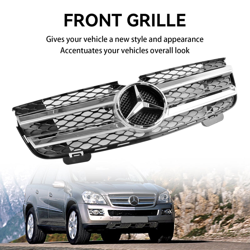 2010-2012 Mercedes Benz GL-klass X164 GL350 frontgrill krom