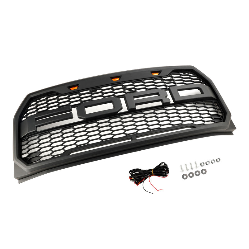 2015–2017 Ford F150 Raptor Style com grade de substituição de substituição LED