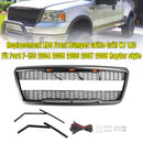 Raptor Stil Front Mesh Hauben Grill Passend für Ford F150 2004-2008 mit LED