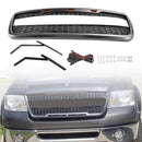 Raptor Stil Front Mesh Hauben Grill Passend für Ford F150 2004-2008 mit LED