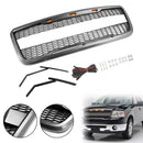 Raptor Stil Front Mesh Hauben Grill Passend für Ford F150 2004-2008 mit LED