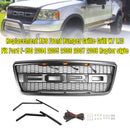 Raptor Stil Front Mesh Hauben Grill Passend für Ford F150 2004-2008 mit LED
