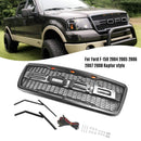 Raptor Stil Front Mesh Hauben Grill Passend für Ford F150 2004-2008 mit LED