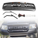 Raptor Stil Front Mesh Hauben Grill Passend für Ford F150 2004-2008 mit LED