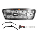 Raptor Stil Front Mesh Hauben Grill Passend für Ford F150 2004-2008 mit LED