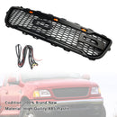 1999-2003 Ford F150 LED Raptor estilo preto fosco grade frontal em favo de mel