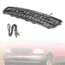 1999–2003 Ford F150 mit LED-Raptor-Stil, mattschwarz, Frontgrill mit Wabenstruktur