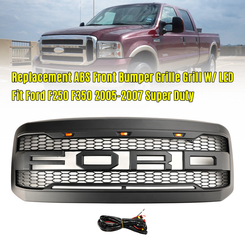 2005–2007 Ford F250 F350 Super Duty LED-etukerroksen baariristeellä