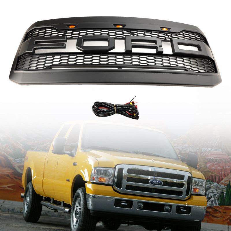 2005 2006 2007 Ford F250 F350 Super Duty mit LED-Frontstoßstangengrill