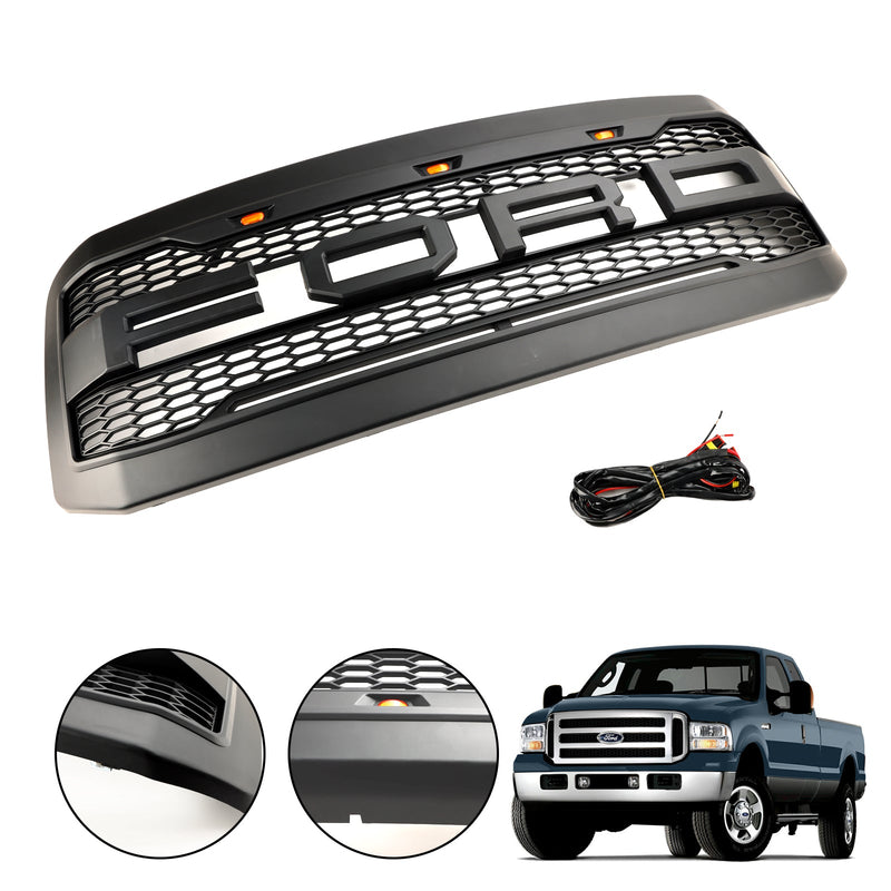 2005 2006 2007 Ford F250 F350 Super Duty mit LED-Frontstoßstangengrill