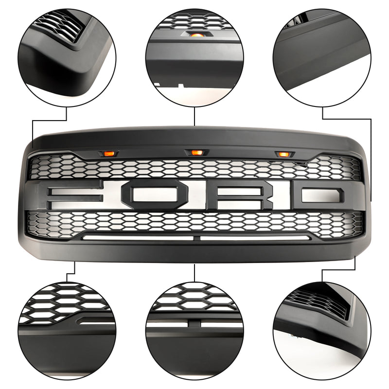 2005 2006 2007 Ford F250 F350 Super Duty mit LED-Frontstoßstangengrill
