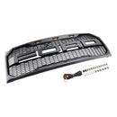 Mřížka předního nárazníku Raptor Style s LED pro Ford F150 2009-2014 černá