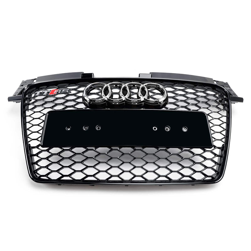 2006-2014 Audi TT TTS RS Style Front Honeycomb Grill Grill Gloss Black