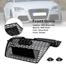 2006–2014 Audi TT TTS RS Style Front Honeycomb Grill Grille Black Shiny