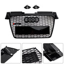 2006–2014 Audi TT TTS RS Style Front Honeycomb Grill Grille Black Shiny