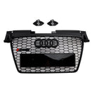 2006–2014 Audi TT TTS RS Style Front Honeycomb Grill Grille Black Shiny