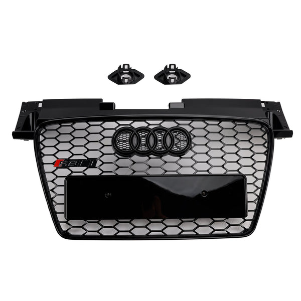 2006–2014 Audi TT TTS RS Estilo Front Honeycomb Grill Grille Black Shiny