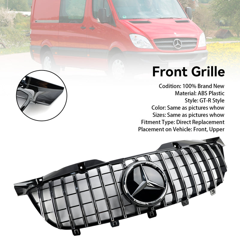 2006-2013 Mercedes Benz Sprinter W906 Front Bumper Grill Chrome