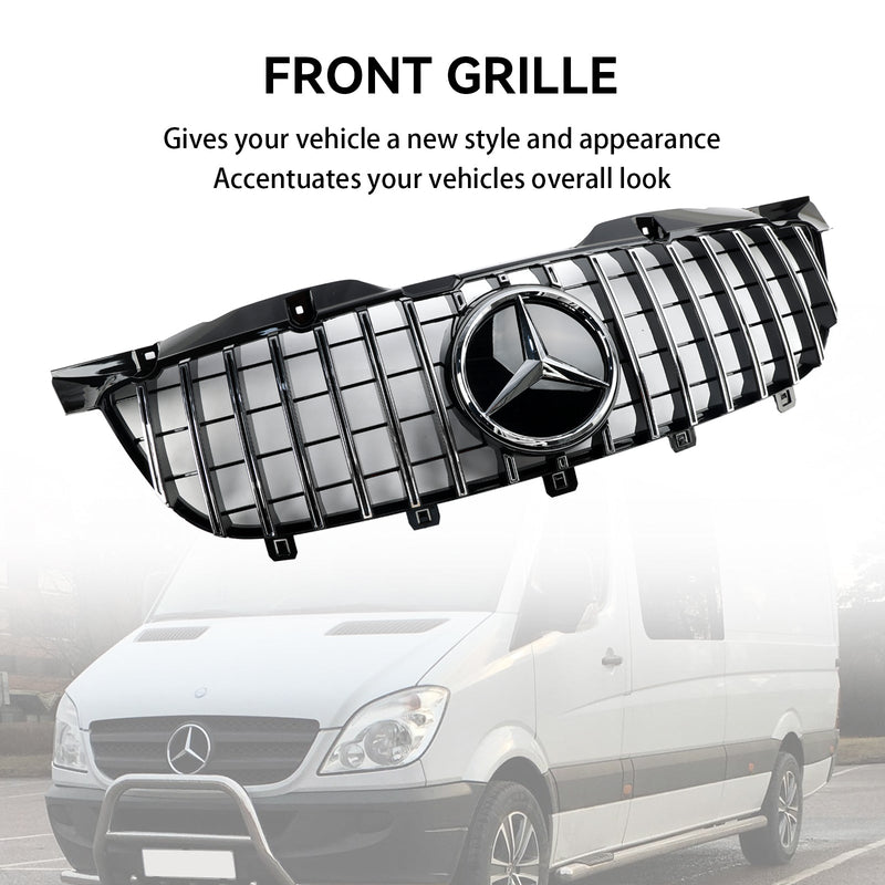 2006-2013 Mercedes Benz Sprinter W906 Front Bumper Grill Chrome