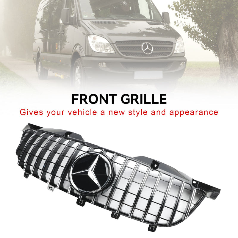 2006-2013 Mercedes Benz Sprinter W906 Front Bumper Grill Chrome