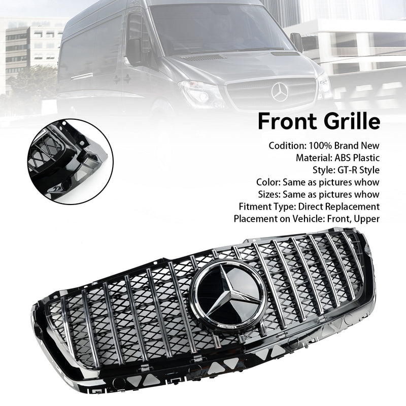 2014-2018 Mercedes Benz Sprinter W906 Front Bumper Grill Chrome