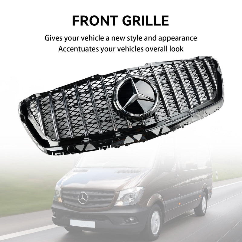 2014-2018 Mercedes Benz Sprinter W906 Grill przedniego zderzaka, chrom