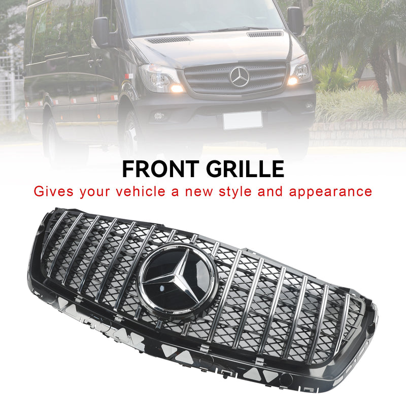 2014-2018 Mercedes Benz Sprinter W906 Grill przedniego zderzaka, chrom