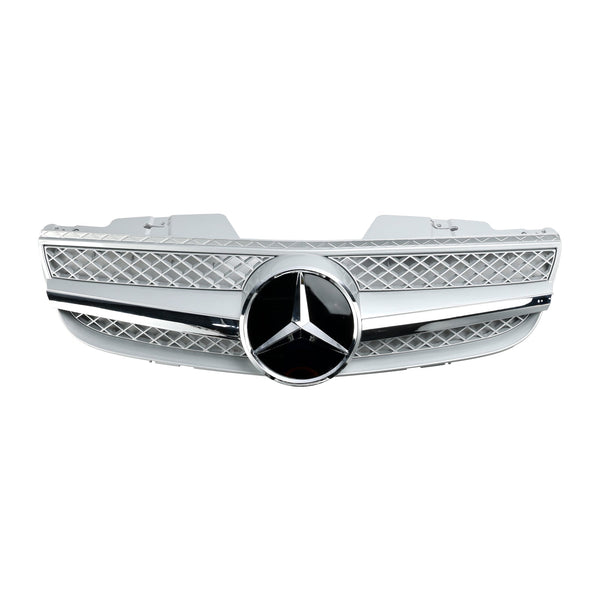 2007-2008 Mercedes Benz R230 SL550 SL600 1 Fin Star Front Bumper Øvre Grill