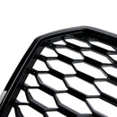 2016-2018 Audi A7 C7 S7 RS7 Style Honeycomb främre stötfångargaller svart