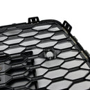 2016-2018 Audi A7 C7 S7 RS7 Style Honeycomb främre stötfångargaller svart