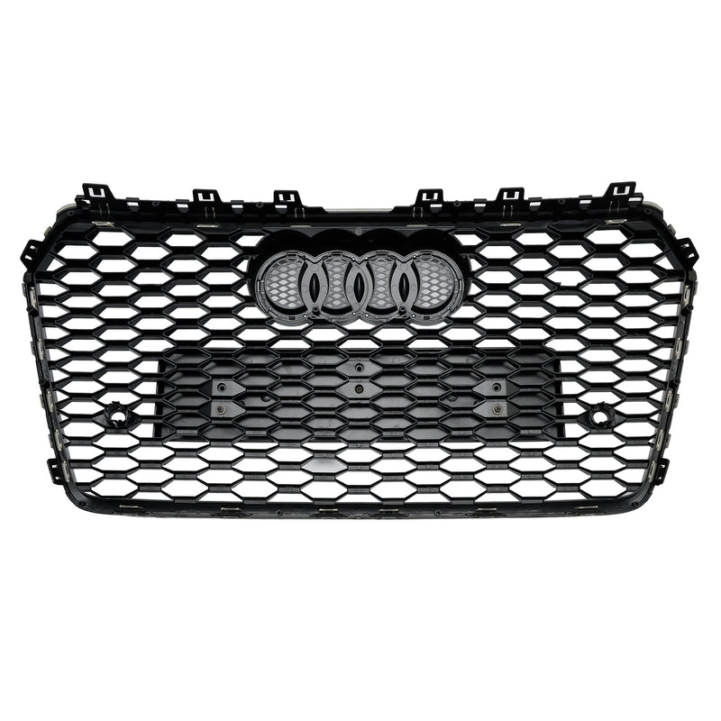 2016-2018 Audi A7 C7 S7 RS7 stil honeycomb frontstøtfangergitter svart