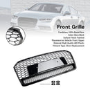 2016-2018 Audi A7 C7 S7 RS7 Style Honeycomb Front Bumper Grill Grille Svart