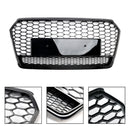 2016-2018 Audi A7 C7 S7 RS7 Style Honeycomb Front Bumper Grill Grille Svart