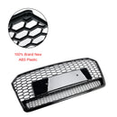 2016-2018 Audi A7 C7 S7 RS7 Style Honeycomb Front Bumper Grill Grille Svart