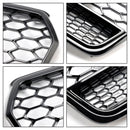 2016-2018 Audi A7 C7 S7 RS7 Style Honeycomb Front Bumper Grill Grille Svart