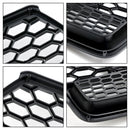 2016-2018 Audi A7 C7 S7 RS7 Style Honeycomb Front Bumper Grill Grille Svart